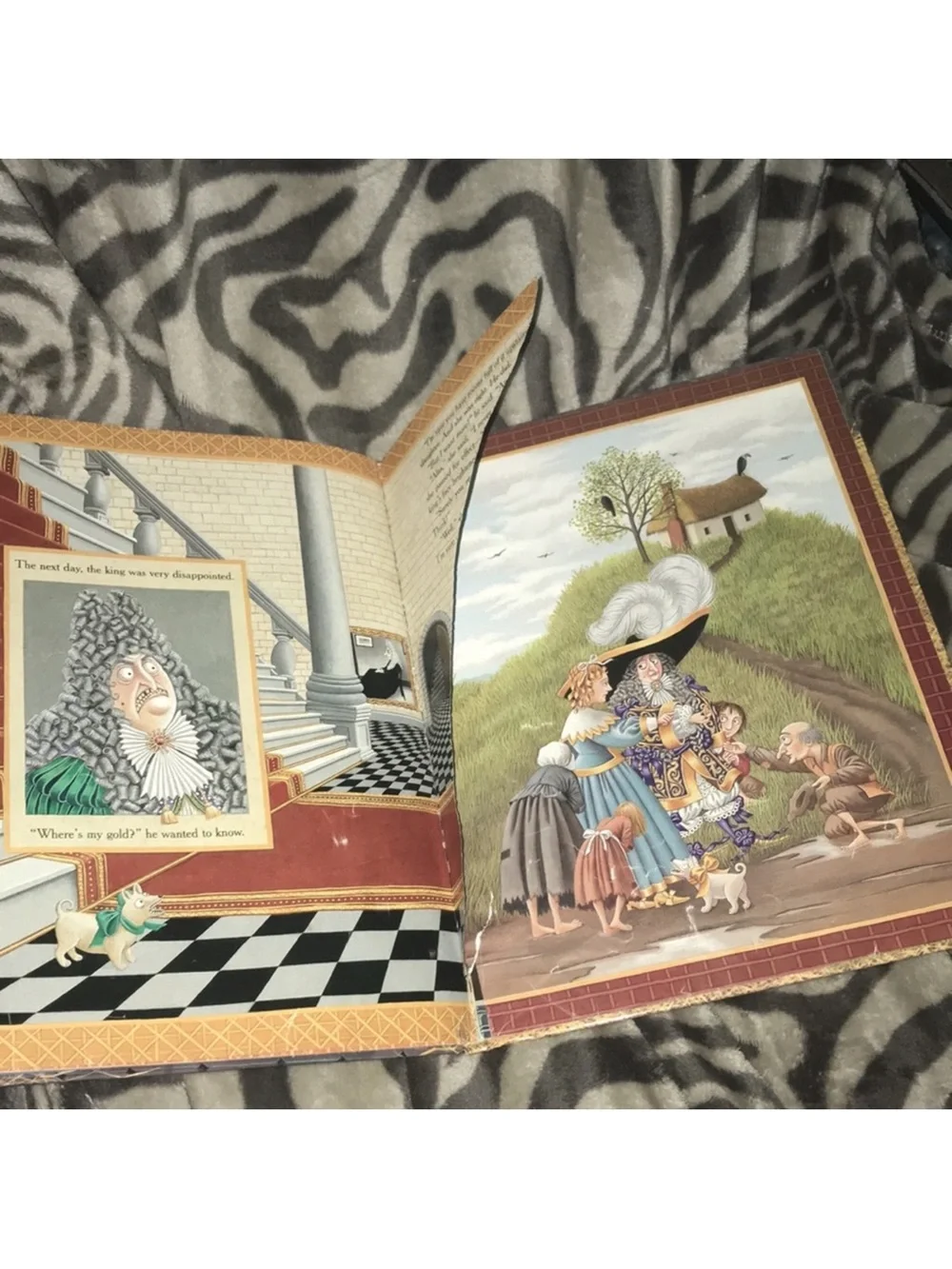 Rumpelstiltskin's Daughter 1997 Picture Book - Blue & Gold Cover damaged